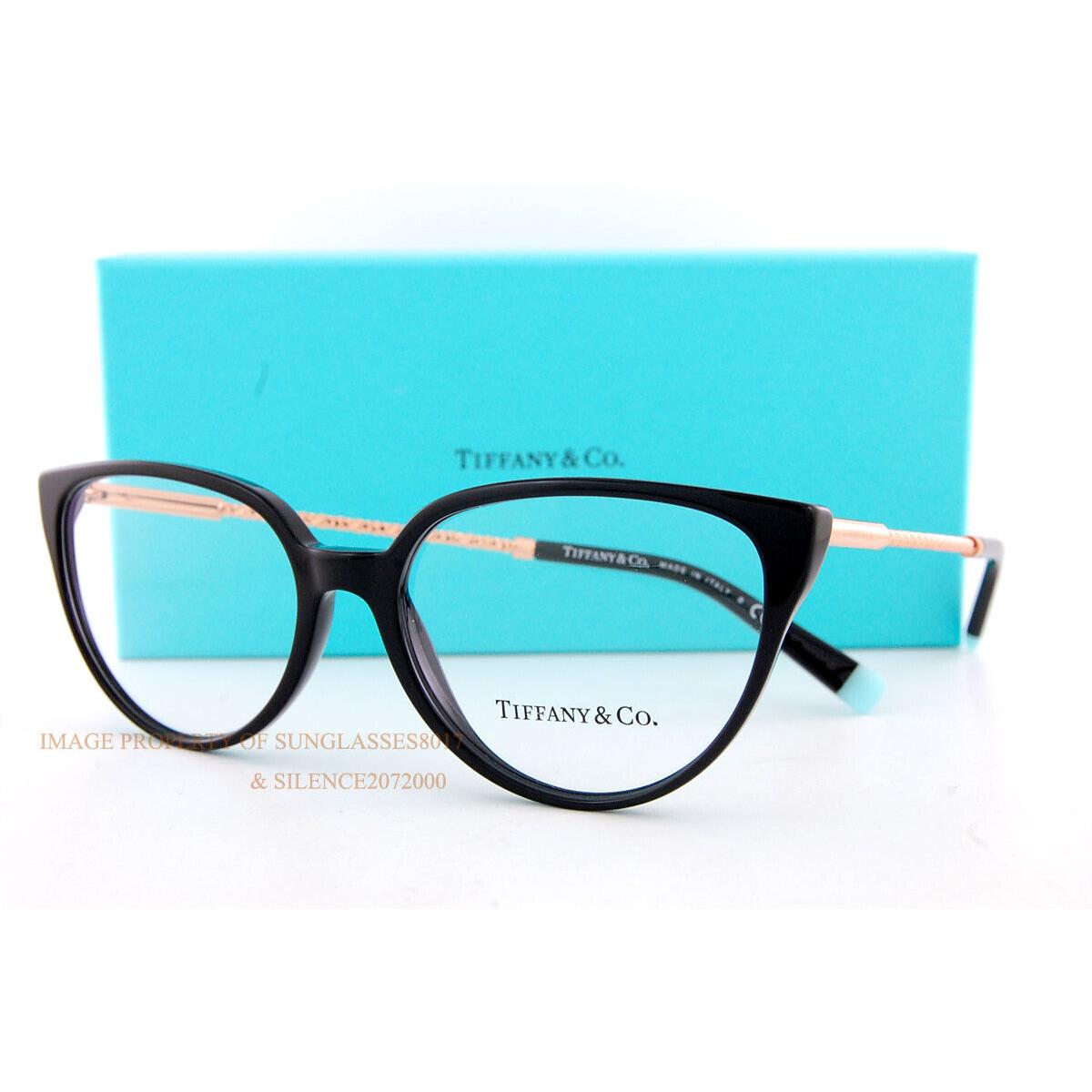 Tiffany Co. Eyeglass Frames TF 2206 8001 Black Size 53 For Women