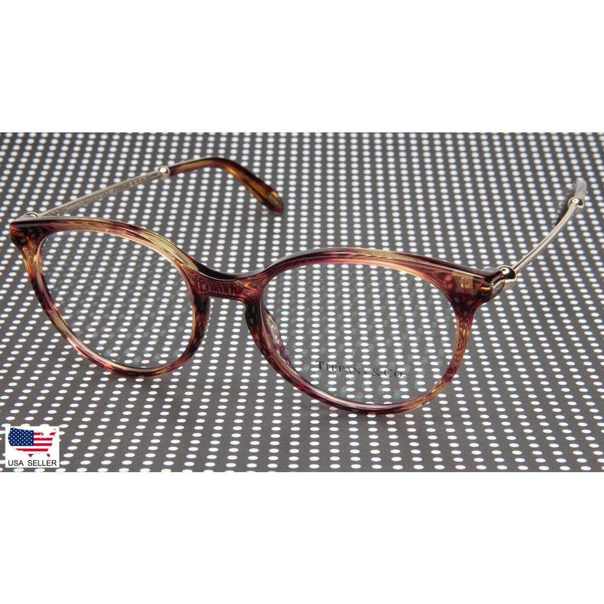 Tiffany Co. TF 2159 8081 / Spotted Violet Eyeglasses 51-18-140 B43mm Italy