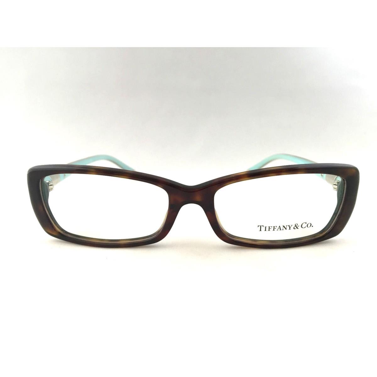 Tiffany Co. TF 2070-B 8015 53mm Dark Havana Blue Frame Glasses Italy