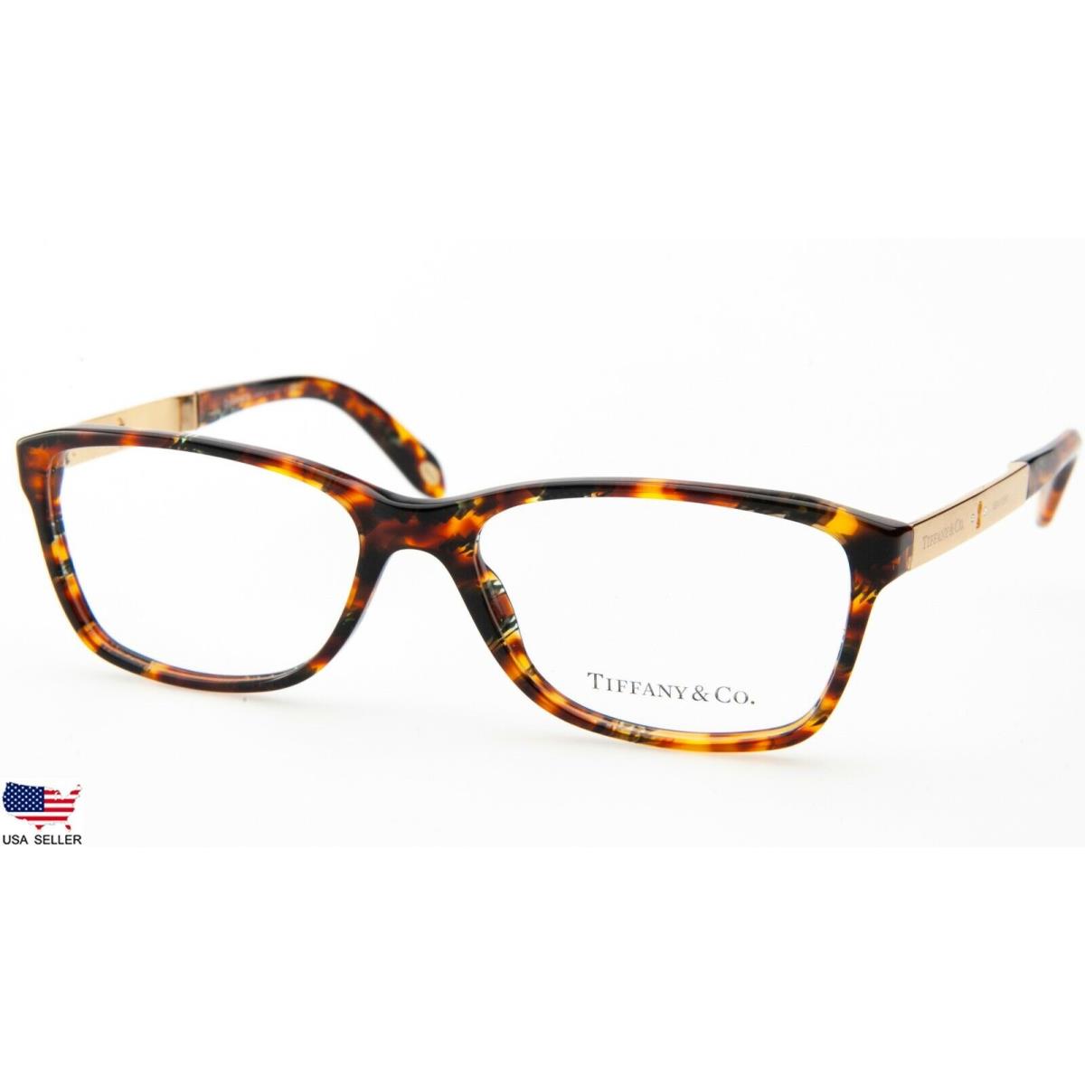 Tiffany Co. TF 2072-B 8114 Tortoise W/ Blue Specks Eyeglasses 54mm Italy