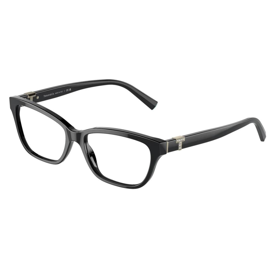 Tiffany Co. Eyeglasses TF 2233-B 8001 52-16 140 Black Frames W/gold Crystals