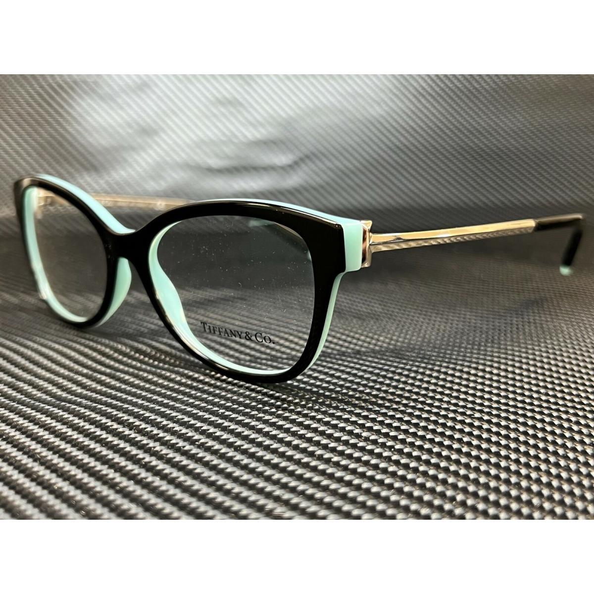 Tiffany TF2190 8055 Black Blue Women Butterfly Demo Lens Eyeglasses Frame 52 mm