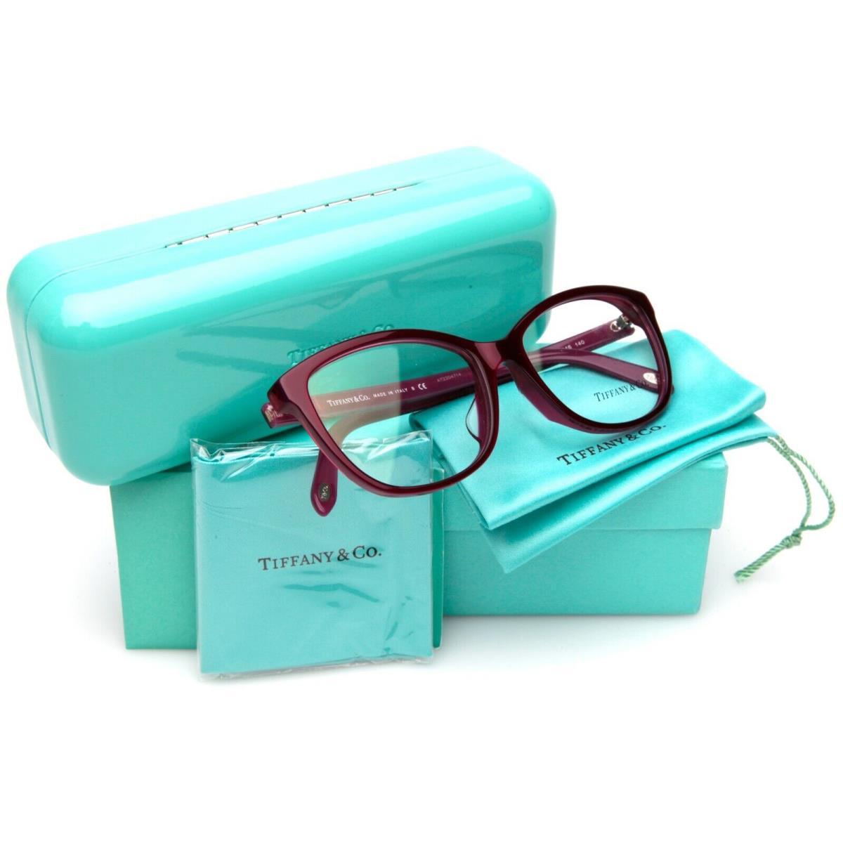 Tiffany Co. TF 2121-F 8173 Magenta Eyeglasses Frame 54-16-140mm B40 Italy