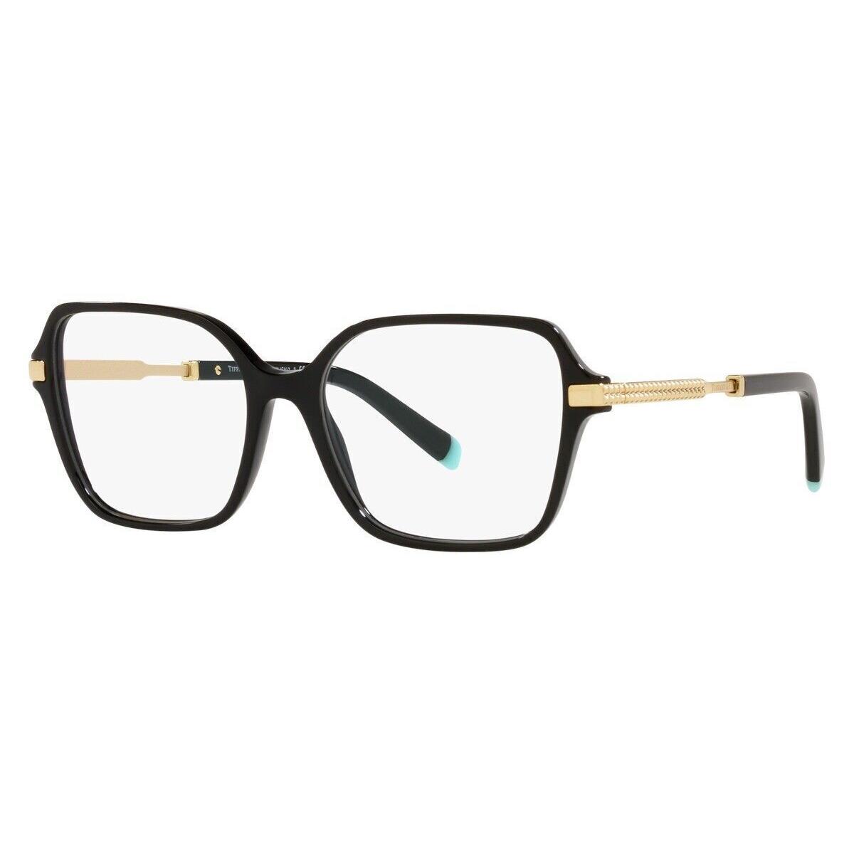 Tiffany Co TF2222 - 8001 Square Black Gold Eyeglasses