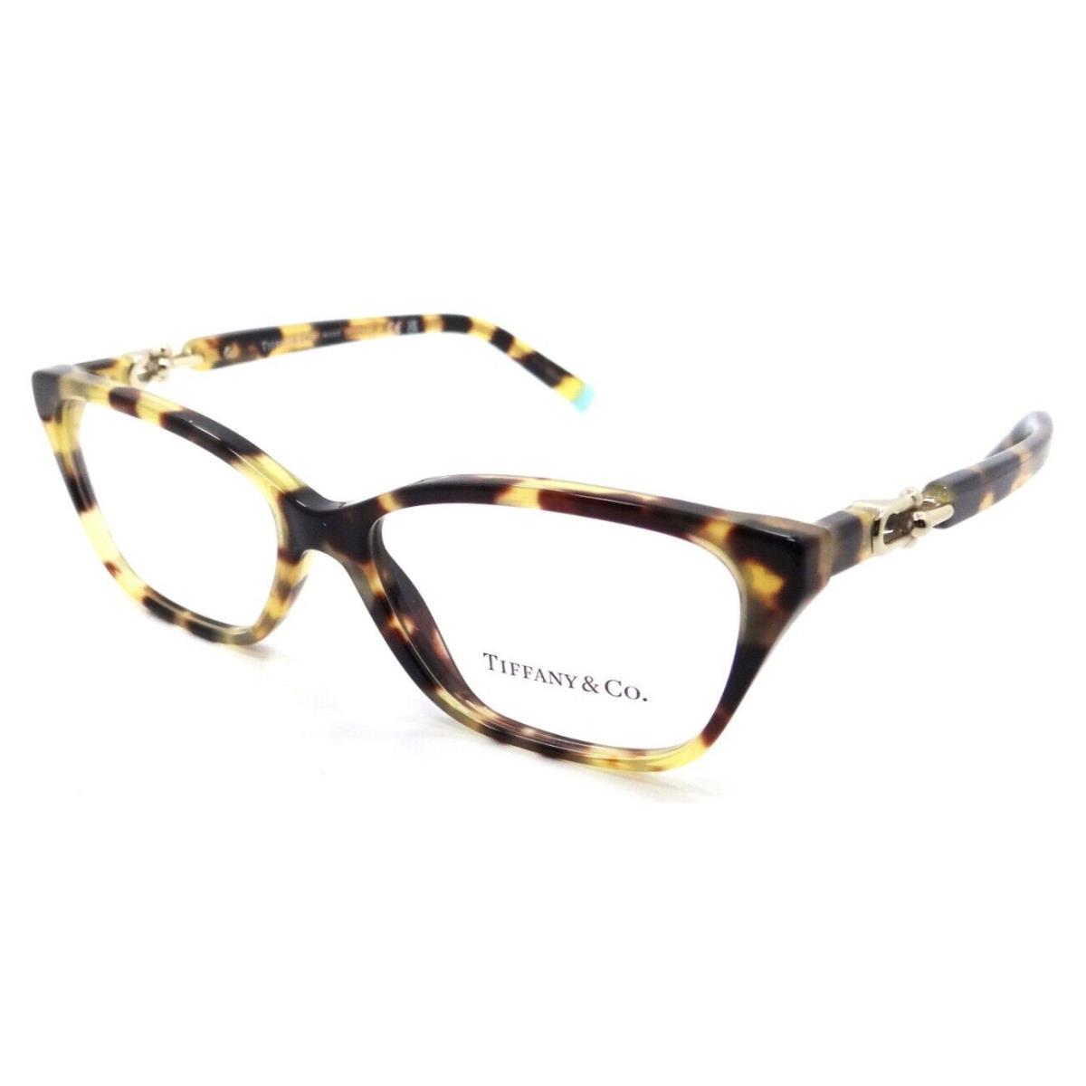 Tiffany Co Eyeglasses Frames TF 2229 8064 53-15-140 Yellow Havana Italy