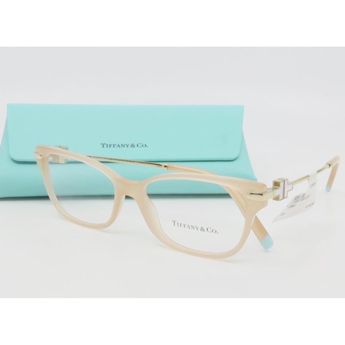 Tiffany Co. Eyeglasses TF 2207 8268 52-15 Opal Gold Frames Pearl Inlays