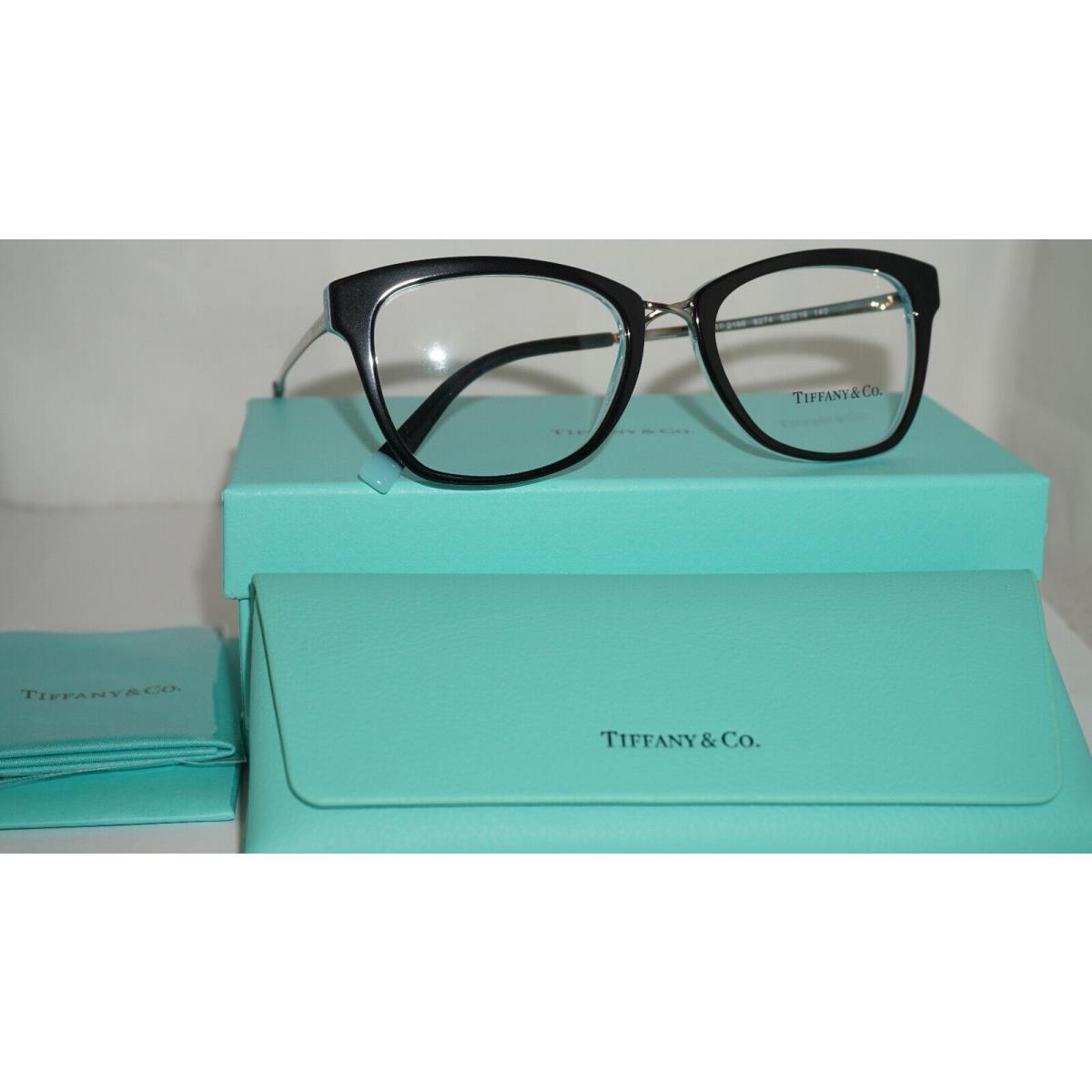 Tiffany CO Eyeglasses Black Silver TF2186 8274 52 18 140