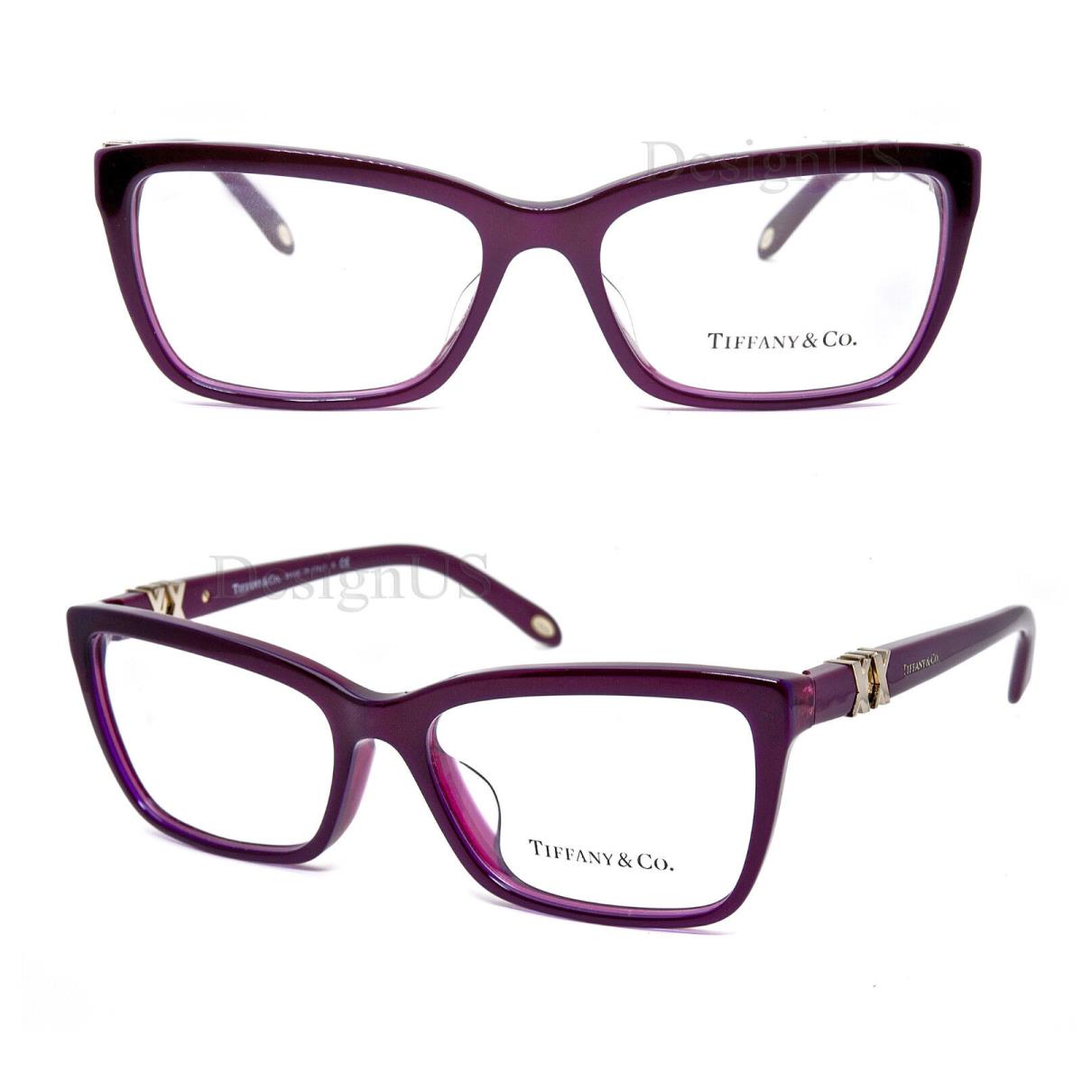 Tiffany Tiffany & Co. TF2137-F 8173 Pearl Plum Co. TF2137-F 8173 Pearl Plum 54/16/140 Eyeglasses Italy