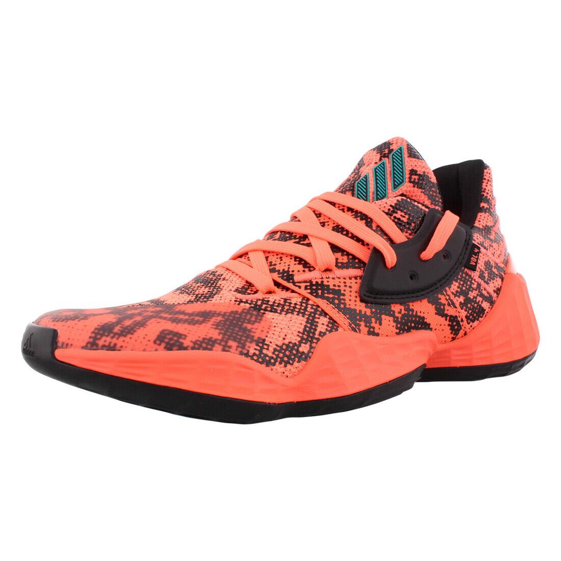 Adidas Harden Vol. 4 Mens Shoes Size 7 Color: Orange/black - Orange/Black, Main: Orange