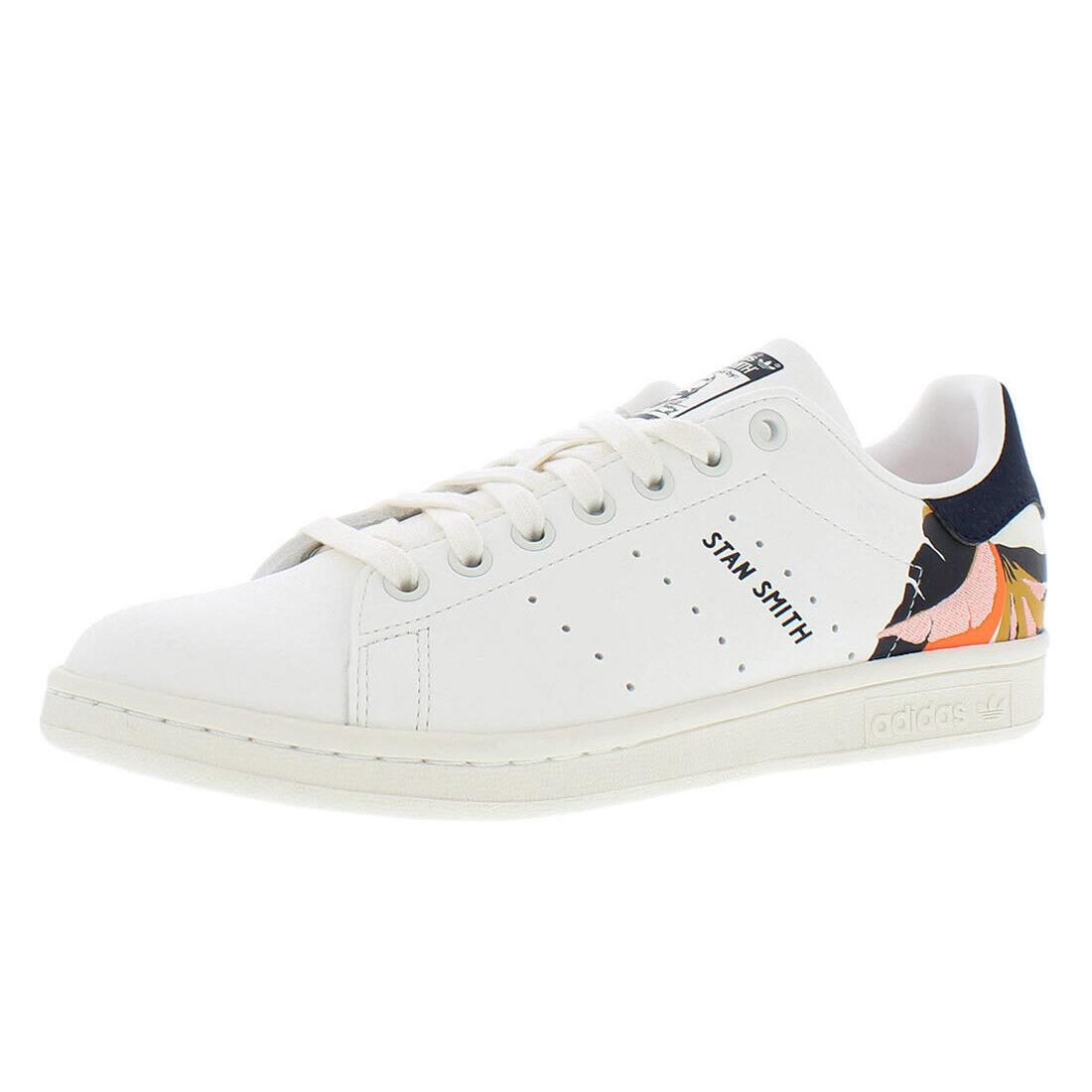 Adidas Stan Smith Womens Shoes Size 7 Color: Chalk White/legacy Ink/orange - Chalk White/Legacy Ink/Orange, Main: White