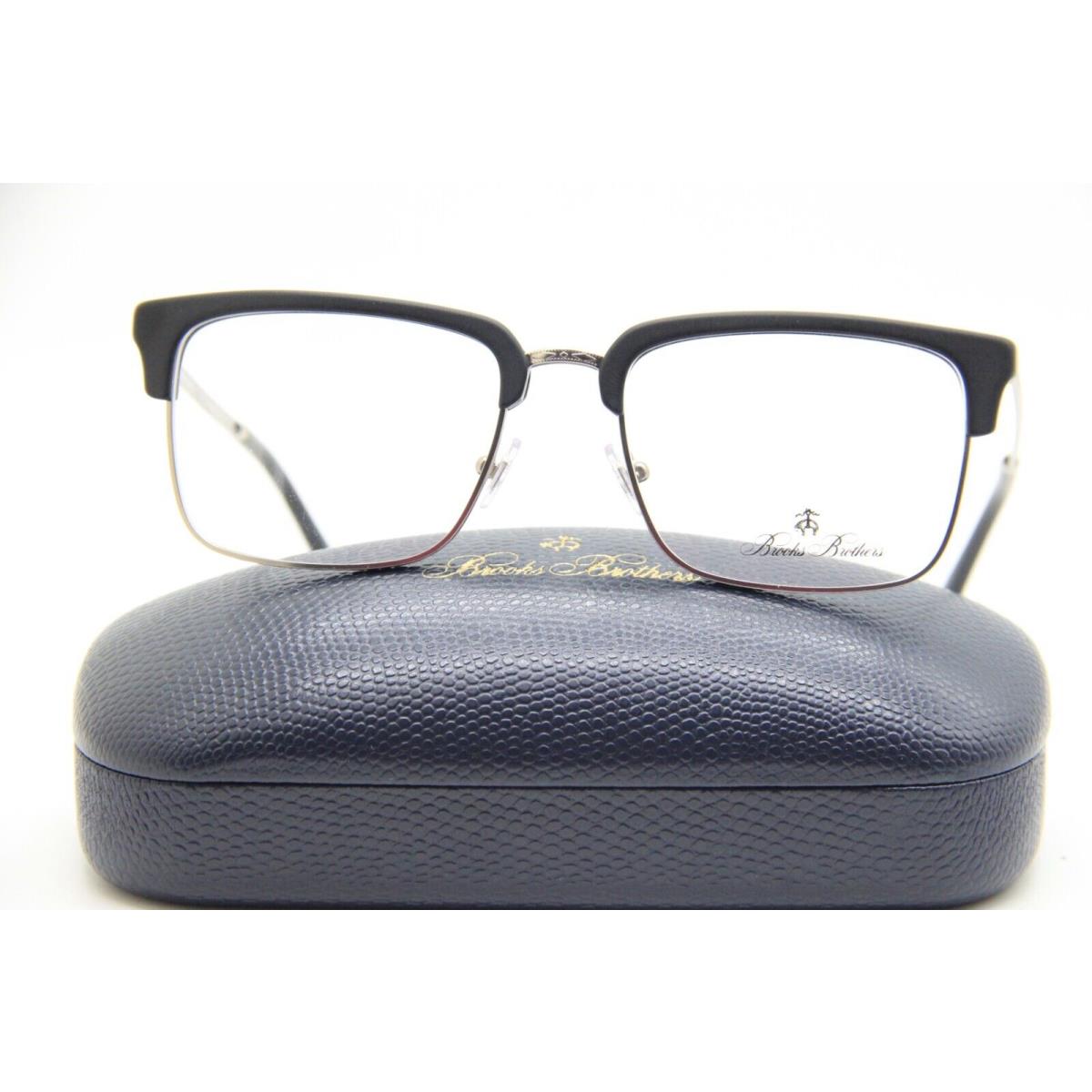 Brooks Brothers B.b. 2045 6064 Black Silver Eyeglasses Wcase 56-19