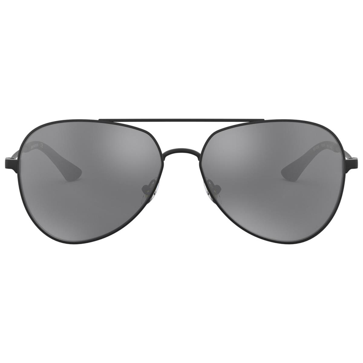 Brooks Brothers Men`s Matte Black Aviator Sunglasses - BB4056-15026G-58