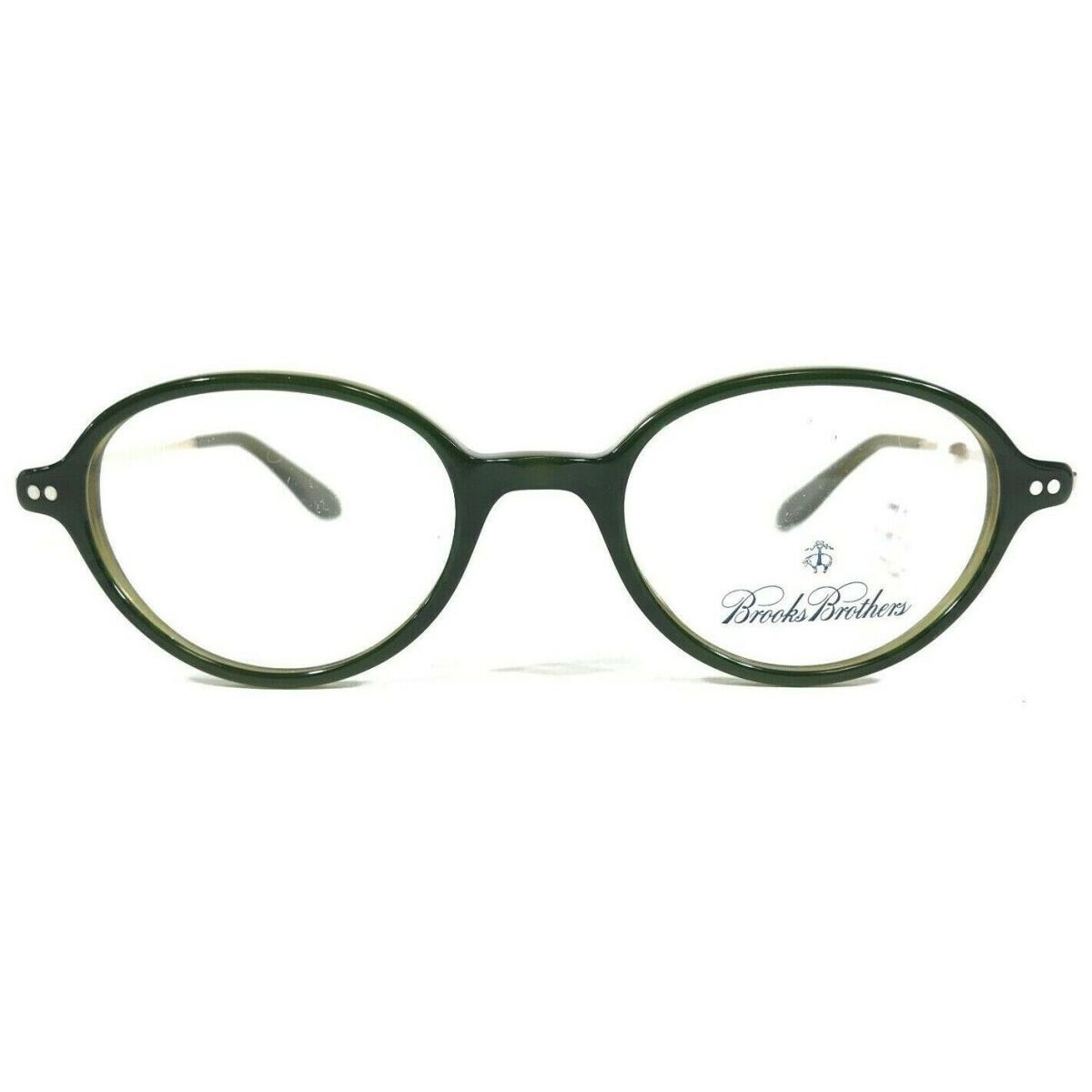 Brooks Brothers B.B.688 5275 Eyeglasses Frames Clear Green Gold Round 47-19-145