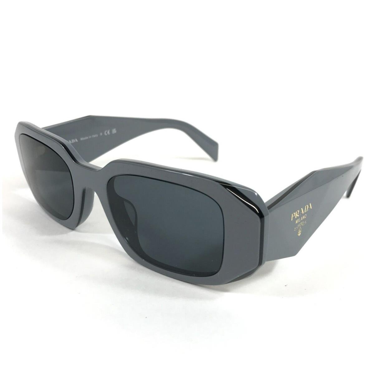 Prada Sunglasses SPR17W-F 11N-09T Thick Black Gray Asian Fit Frames 51-20-145