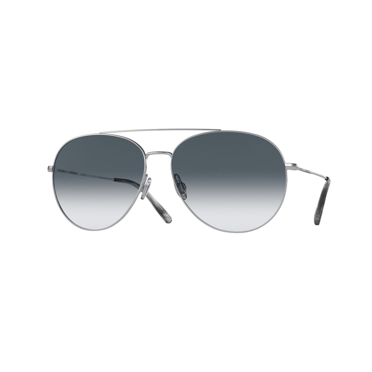 Oliver Peoples OV1286S 50363F Airdale Silver Sapphire Photo 58 Men`s Sunglasses