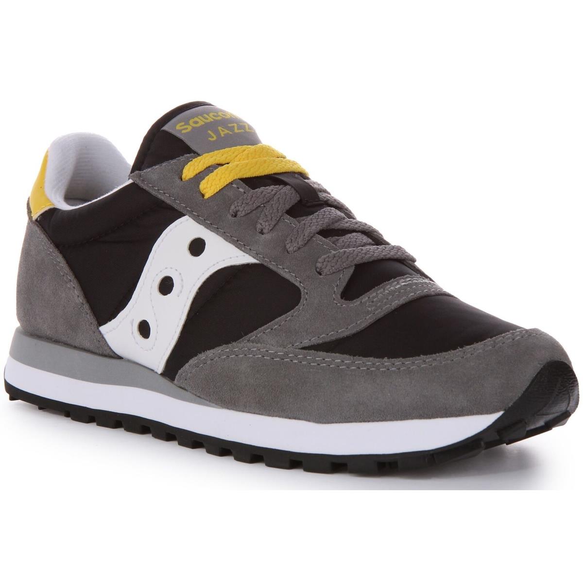 Saucony Jazz Boy Shoes In Grey Black Size US 11.5