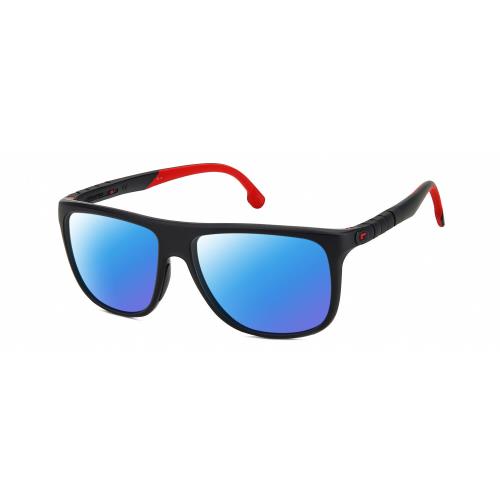 Carrera Hyperfit 17-S-0003 Unisex Polarized Sunglasses Black Red 58 mm 4 Options - Frame: Multicolor, Lens: Blue Mirror Polar