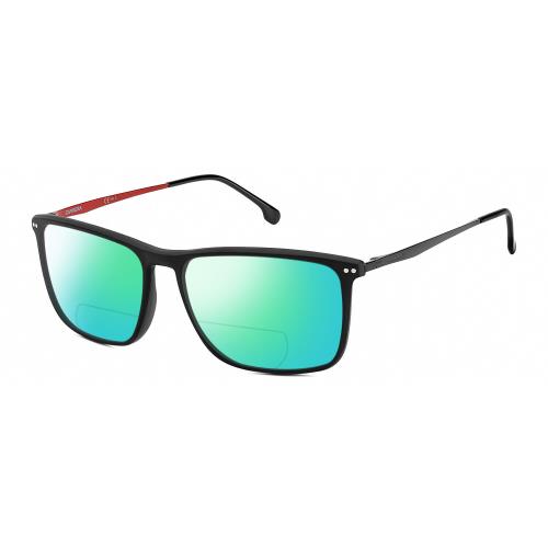 Carrera 8049/S-003 Unisex Polarized Bifocal Sunglasses Black Red 58mm 41 Options Green Mirror