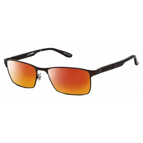 Carrera CA8822 Unisex Rectangular Designer Polarized Sunglasses Brown 54mm 4 Opt Red Mirror Polar