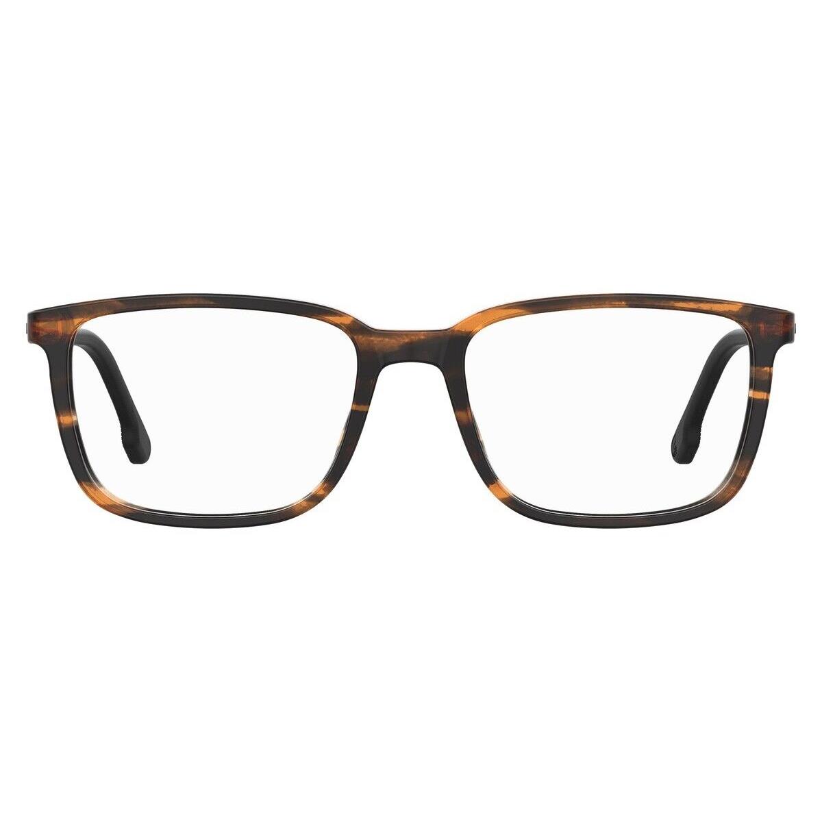 Carrera 254 Eyeglasses Men Brown Horn Rectangle 56mm