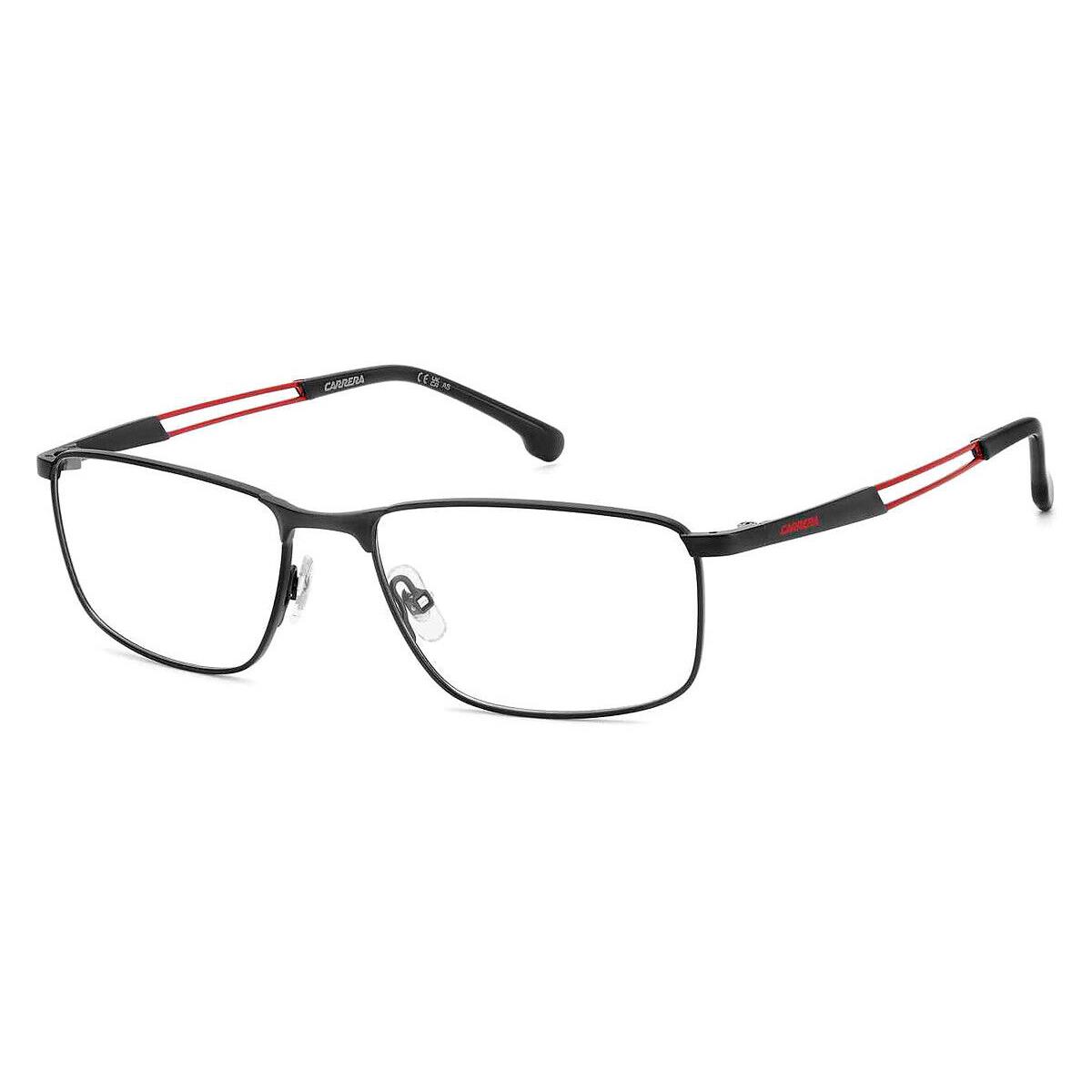 Carrera Car Eyeglasses Men Matte Black Red 55mm