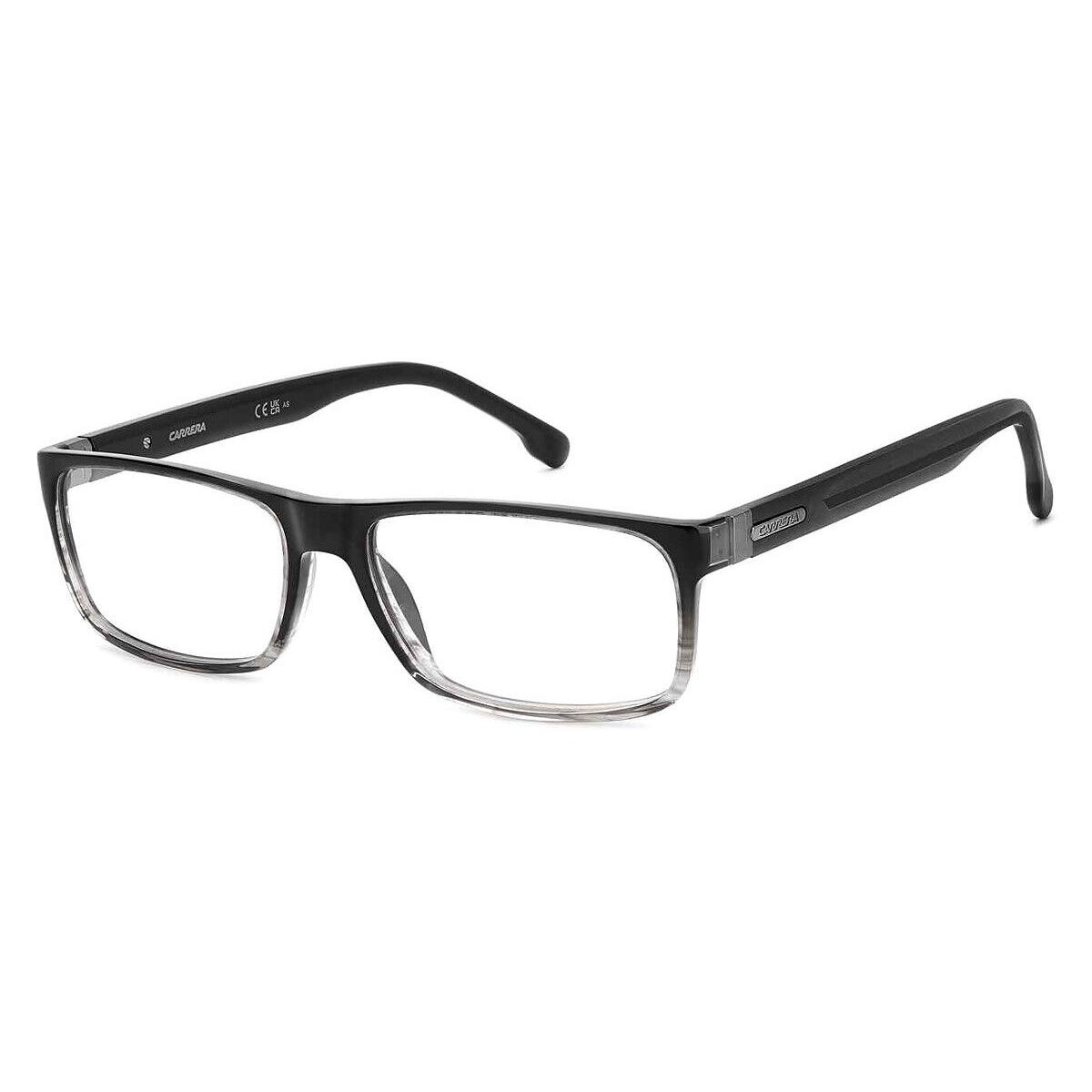 Carrera Car Eyeglasses Men Black Gray 57mm