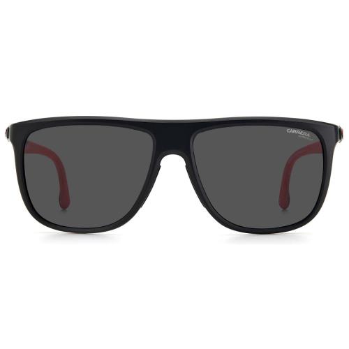 Carrera Hyperfit 17-S-0003 Unisex Square Designer Sunglasses Black Red/grey 58mm