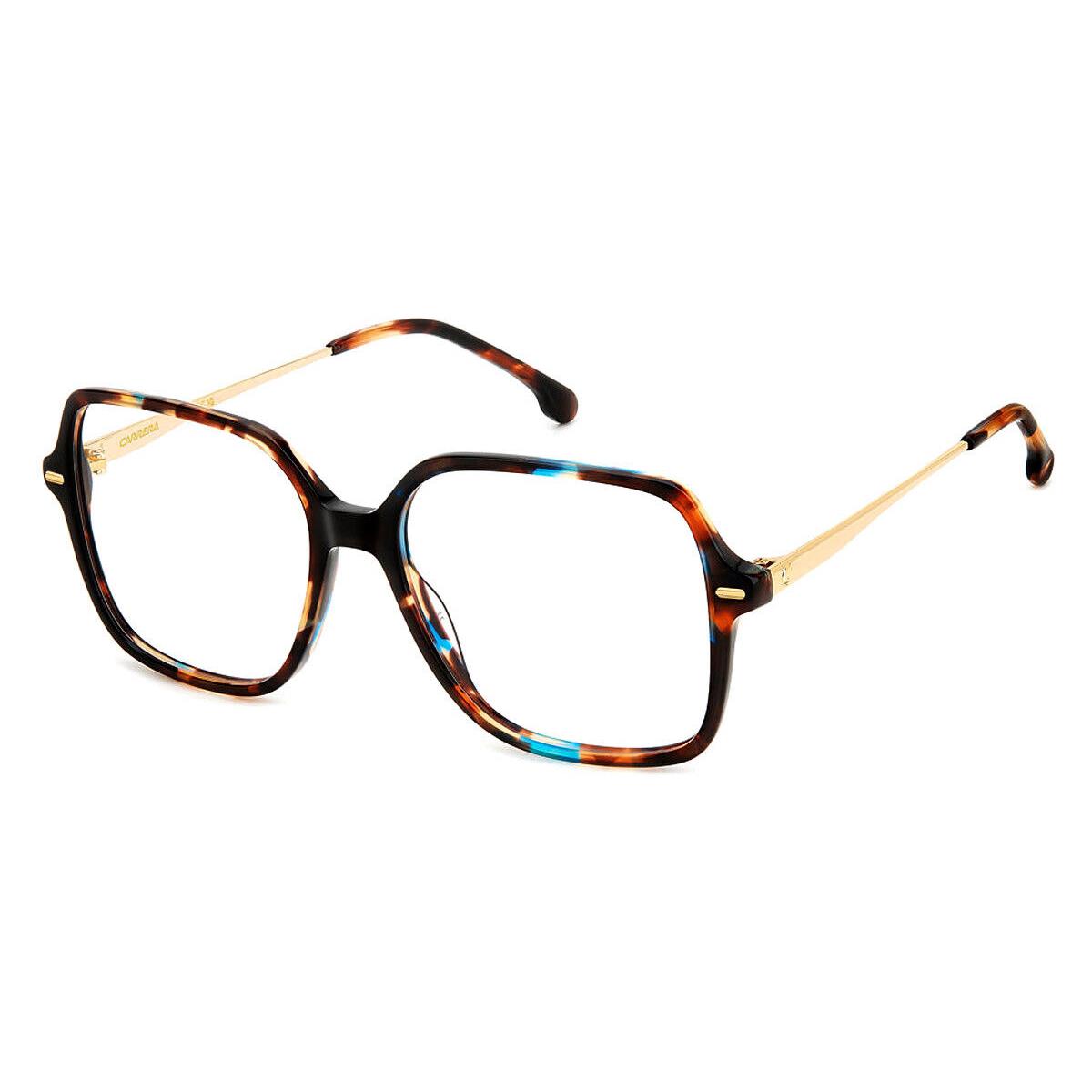 Carrera 3038 Eyeglasses Women Brown Blue Havana 55mm