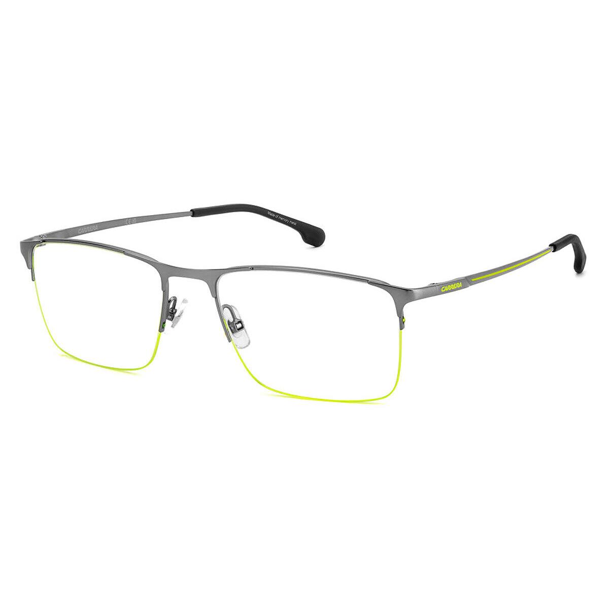 Carrera 8906 Eyeglasses Men Matte Ruthenium Yellow 55mm