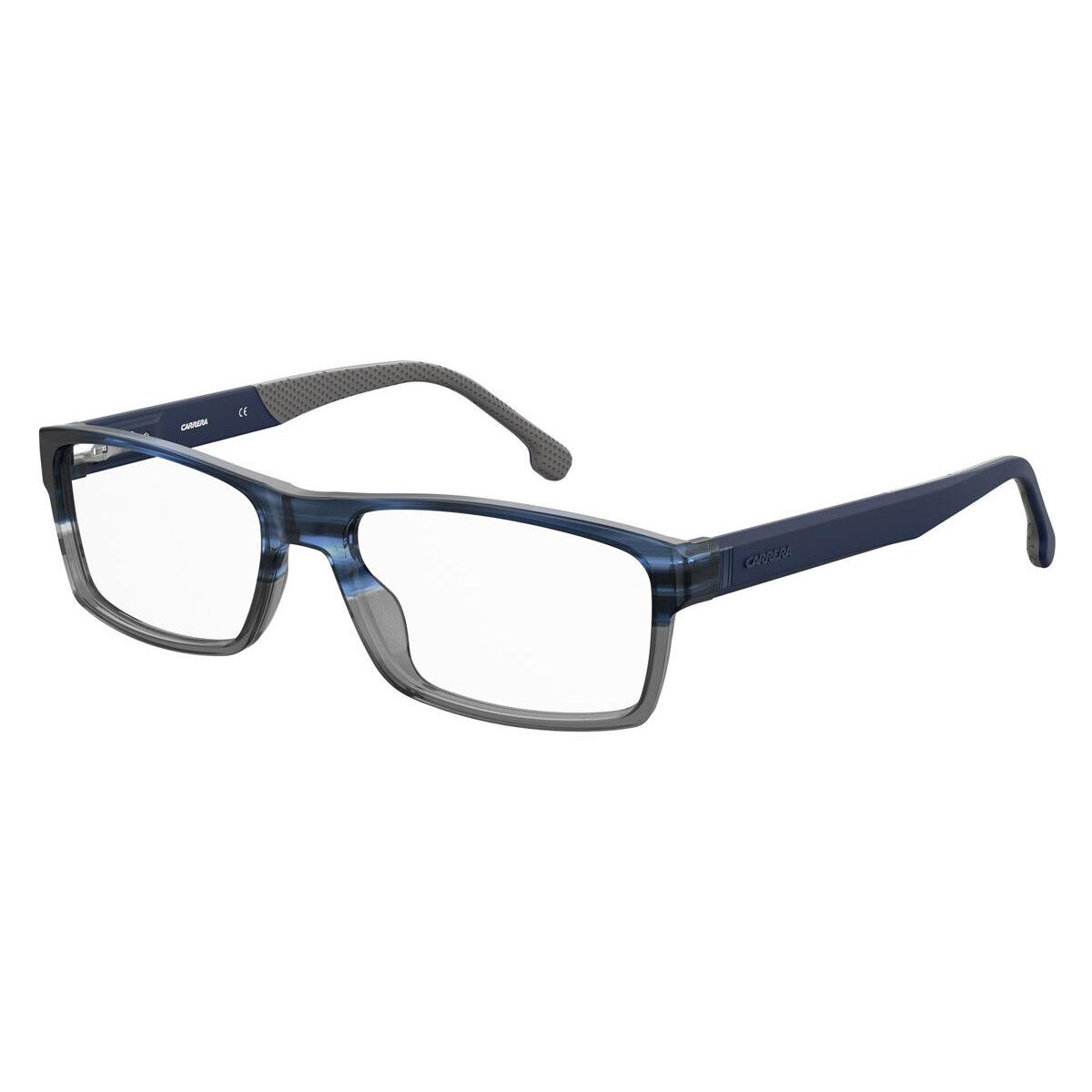 Carrera 8852 Eyeglasses Men 03HH Blue Gray Black Rectangle 57