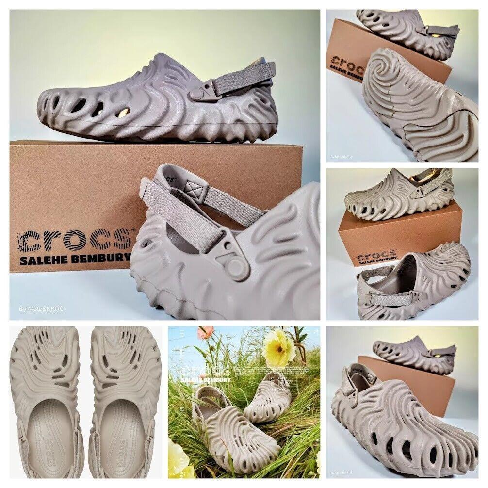 Crocs Pollex Clog Horchata Men US 13 Beige Foam Comfort Runner Lifestyle Sandals