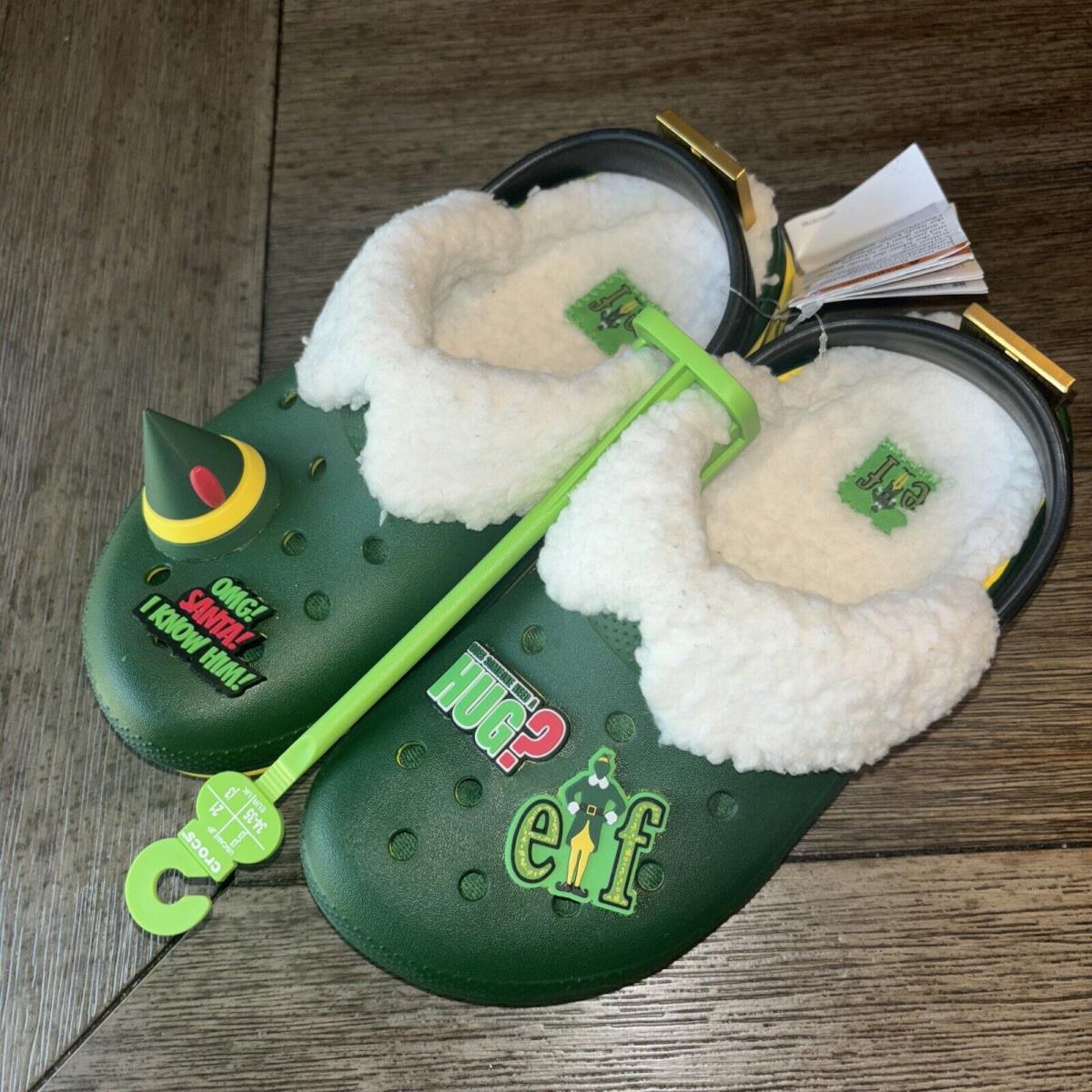 Buddy The Elf X Crocs Lined Clog Size J3