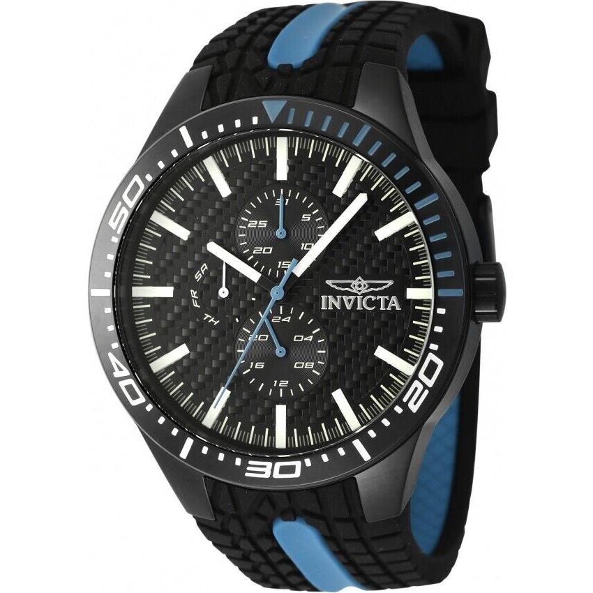 Invicta Racing Gmt Quartz Black Dial Men`s Watch 47555