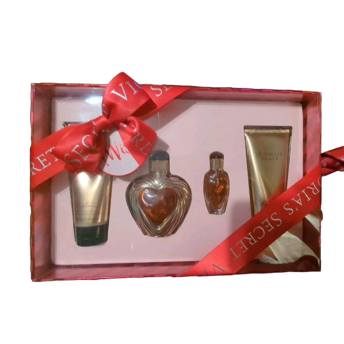 Victoria`s Secret Rapture Heart Shaped Cologne Edp Wash Lotion 4Pc Set