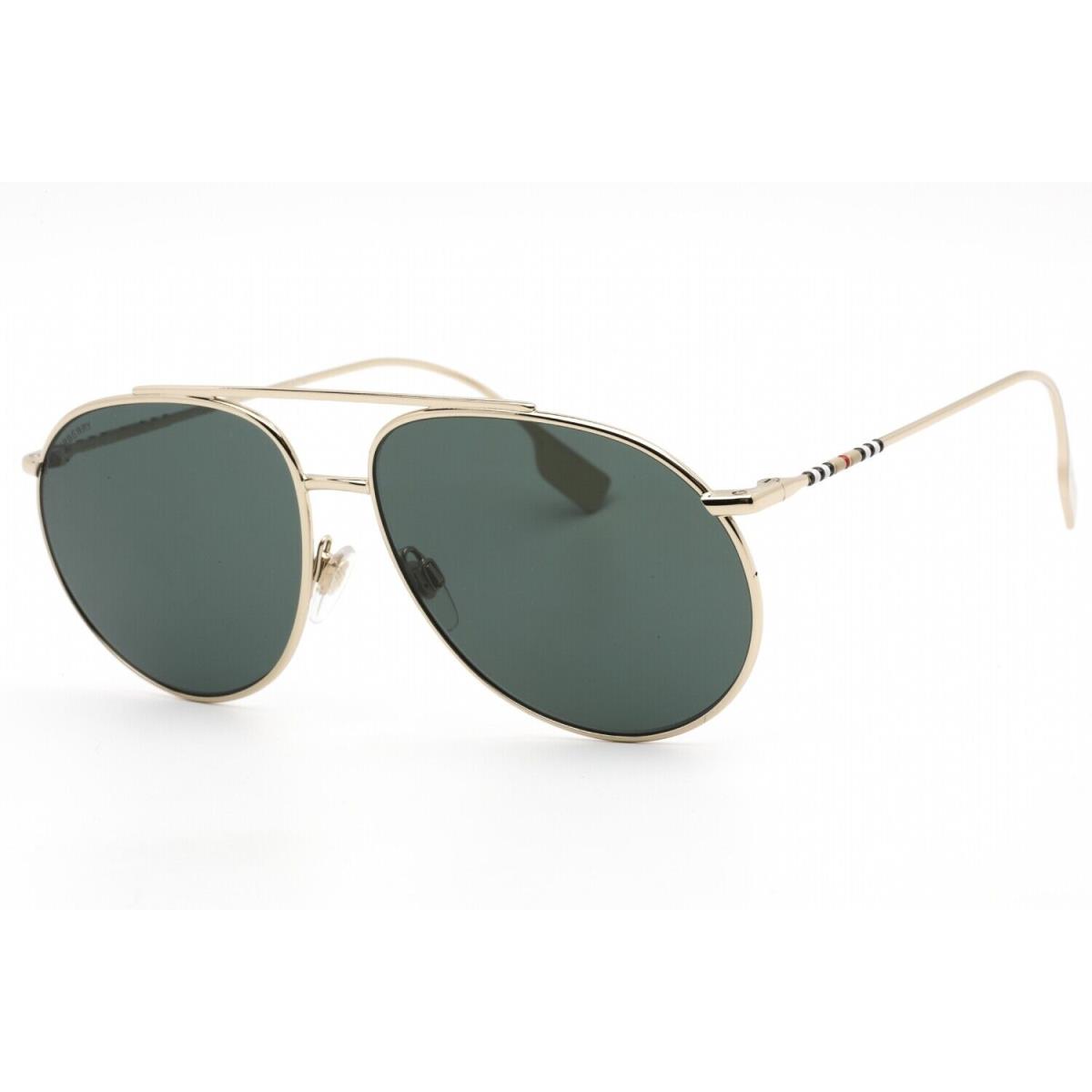 Burberry BE3138-110971-61 Sunglasses Size 61mm 140mm 14 Gold Sunglasses SU - Frame: gold, Lens: green