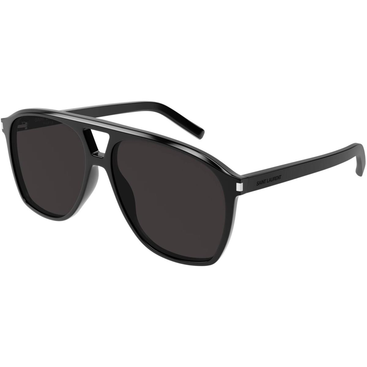 Saint Laurent Women`s Sunglasses Black Acetate Frame Black Lens SL596DUNE 001