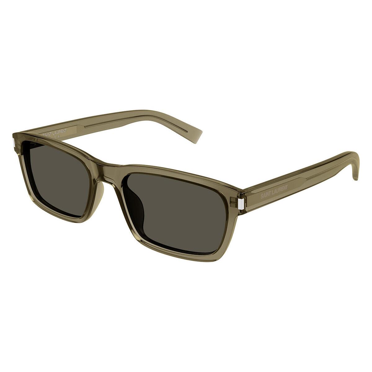 Saint Laurent SL 662 Sunglasses Men Brown 57mm