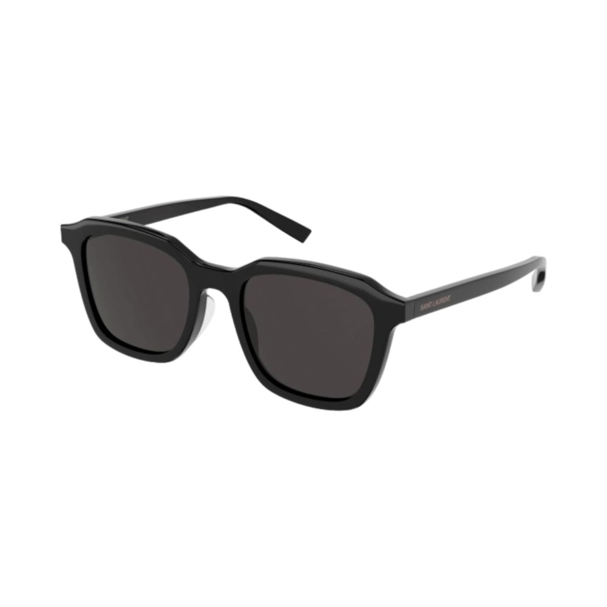 Unisex Saint Laurent SL 457 Sunglasses - Black Frame Black Shiny Lenses