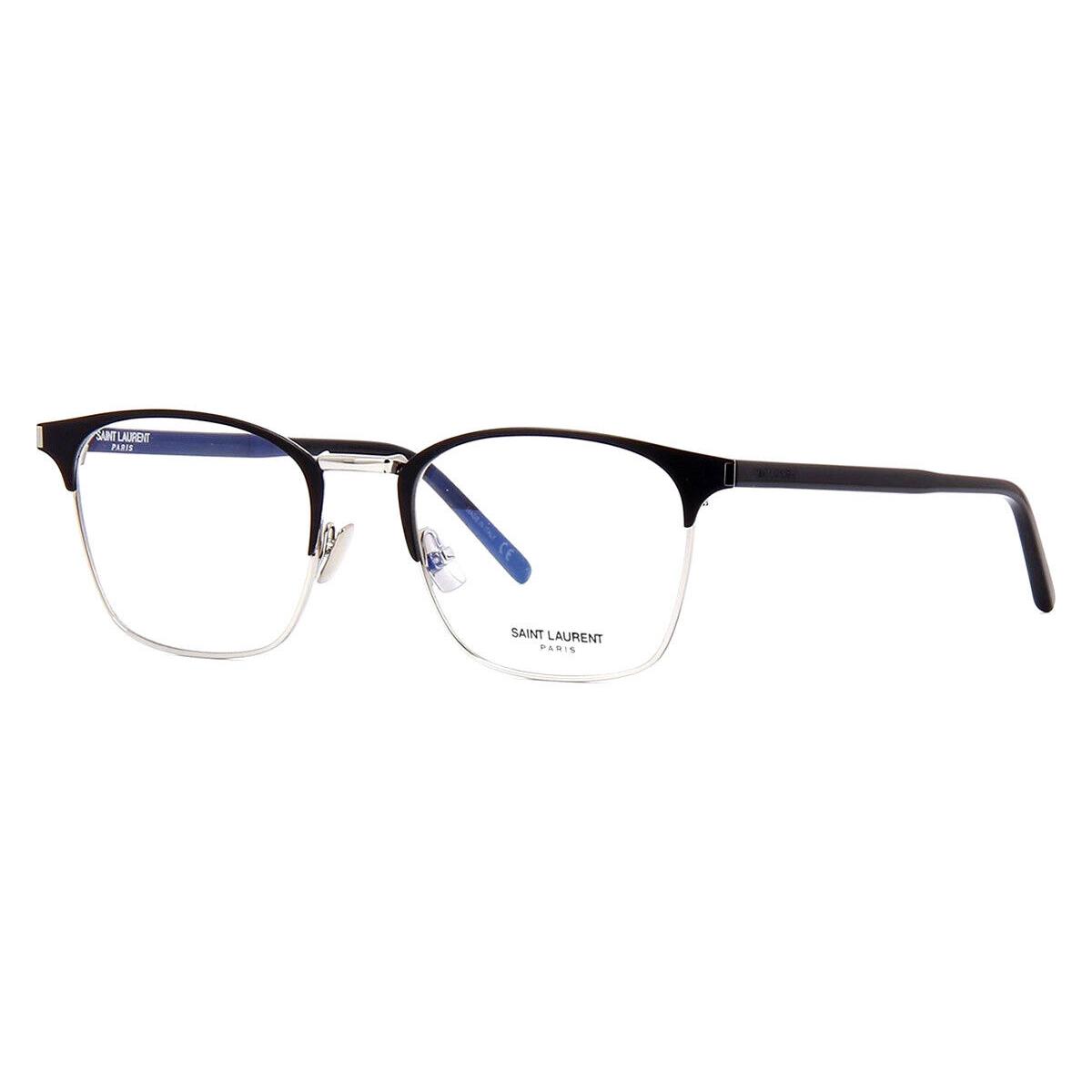 Saint Laurent SL 224 Eyeglasses Men Black Square 52mm