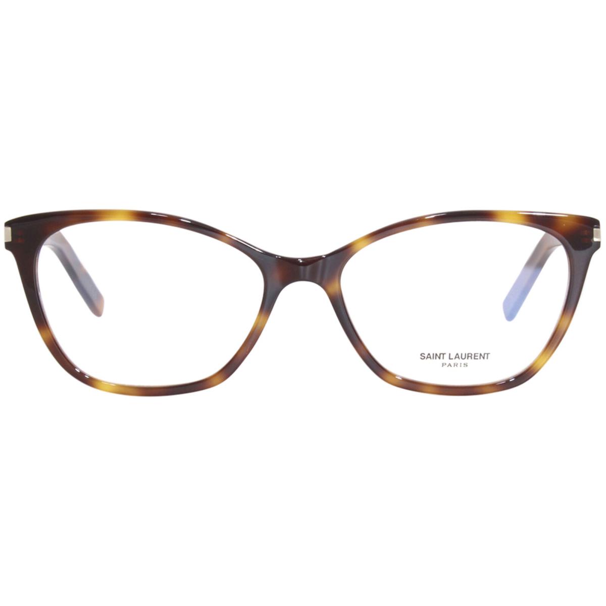 Saint Laurent SL287-SLIM 003 Eyeglasses Women`s Havana Full Rim Cat Eye 54mm