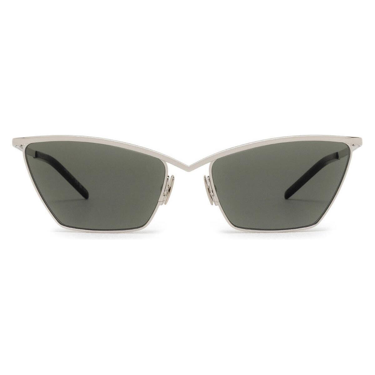 Saint Laurent SL 637 Sunglasses Women Silver 57mm