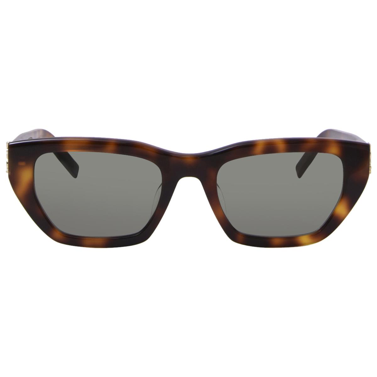 Saint Laurent SL-M127/F 003 Sunglasses Women`s Havana/green Cat Eye 53mm