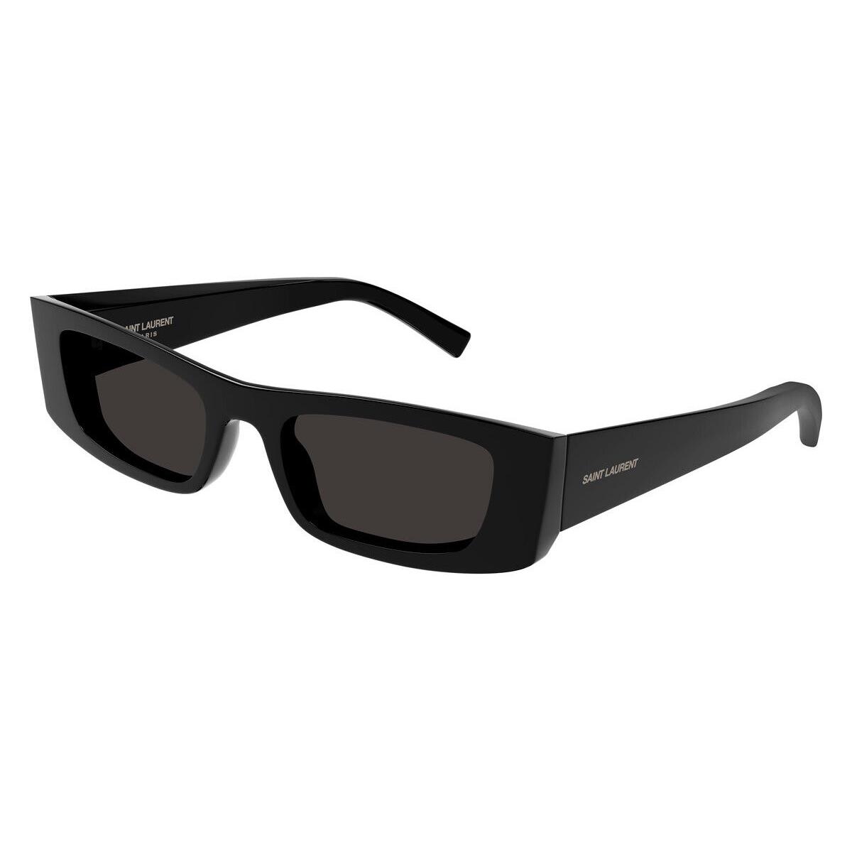 Saint Laurent SL 553 Sunglasses Black Black Narrow 52mm