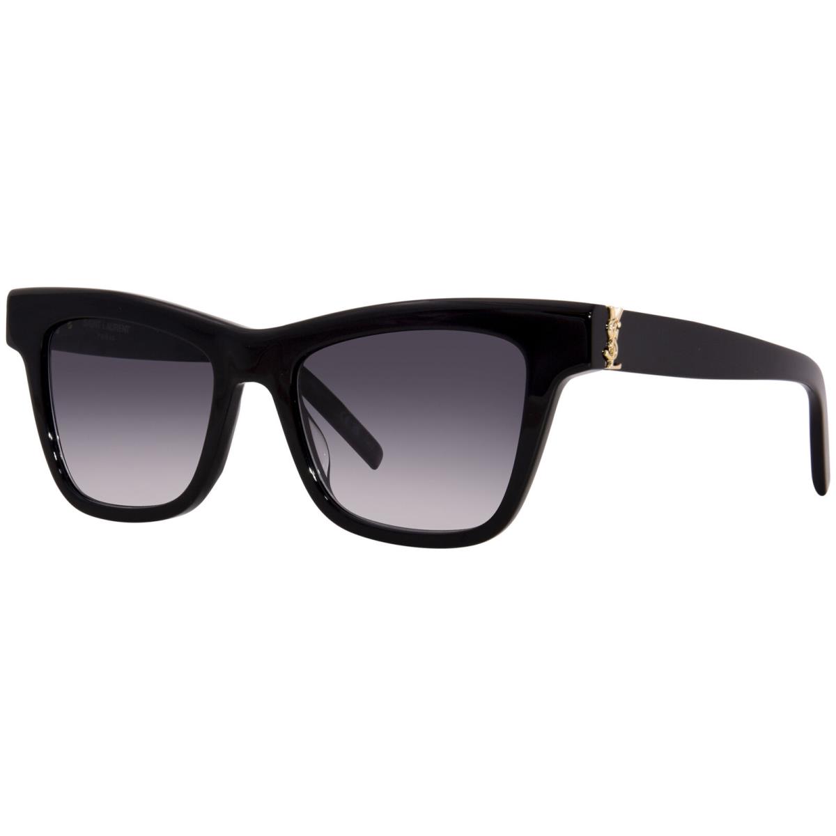 Saint Laurent SL-M106 002 Sunglasses Women`s Black/grey Gradient Lenses 52mm