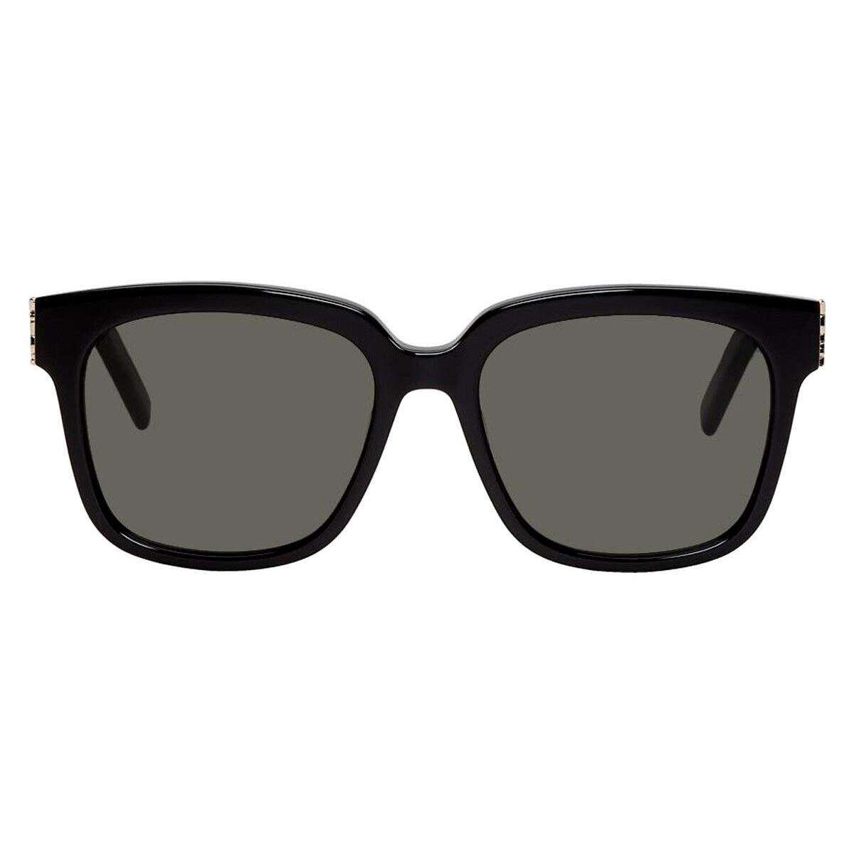 Saint Laurent SL M40/F Sunglasses Black Grey Square 55mm