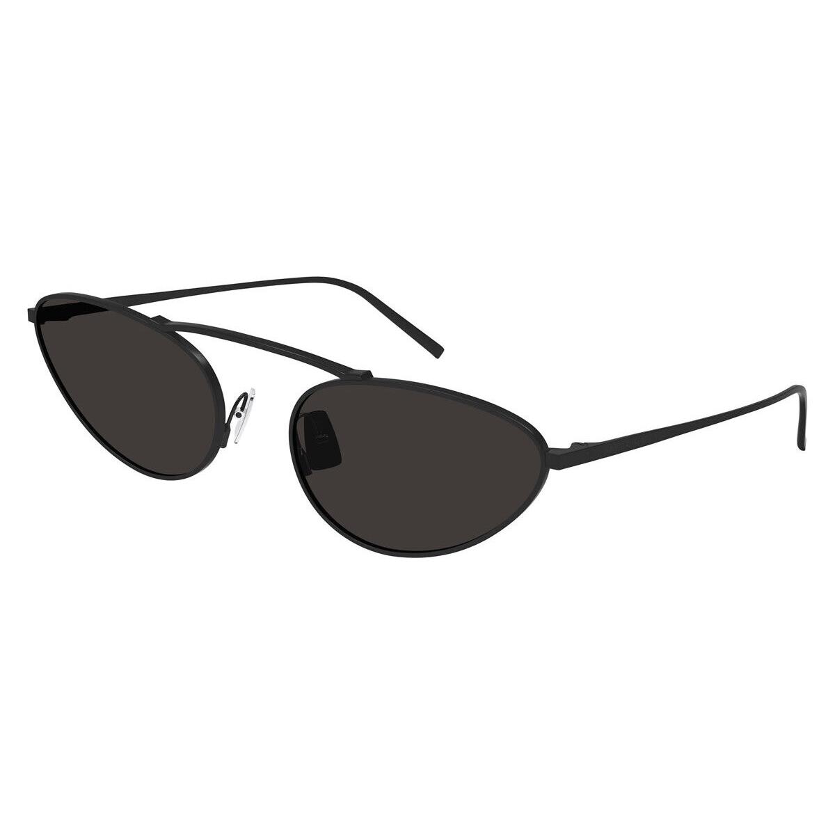 Saint Laurent SL 538 Sunglasses Women Black Black Oval 58mm