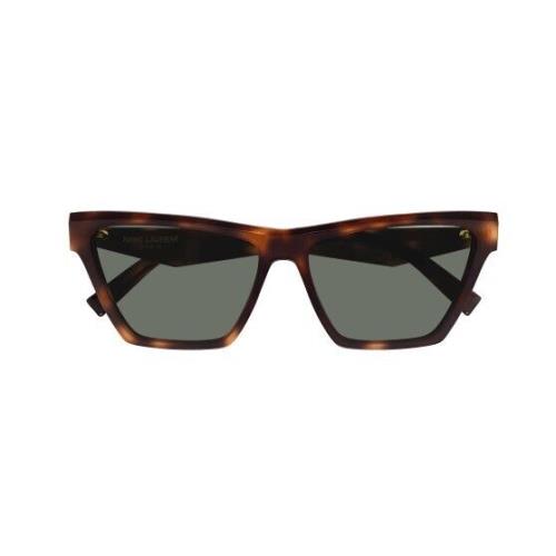 Saint Laurent SL M103 003 Havana/green Cat-eye Women`s Sunglasses