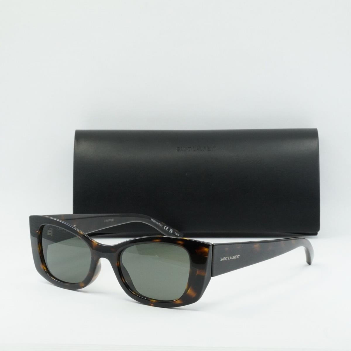 Saint Laurent SL593 002 Havana/gray 52-20-145 Sunglasses