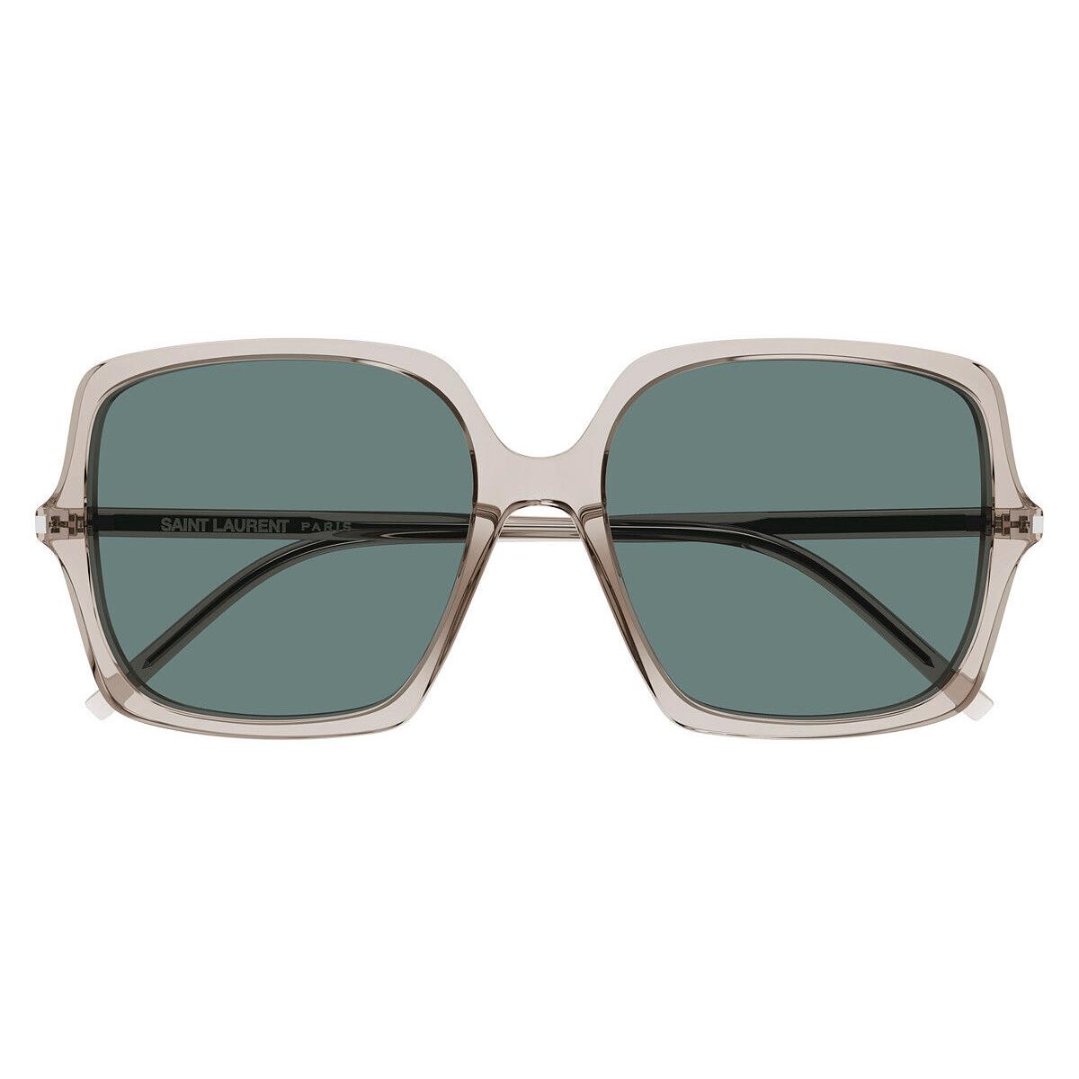 Saint Laurent SL Sunglasses Women Beige / Green 57mm