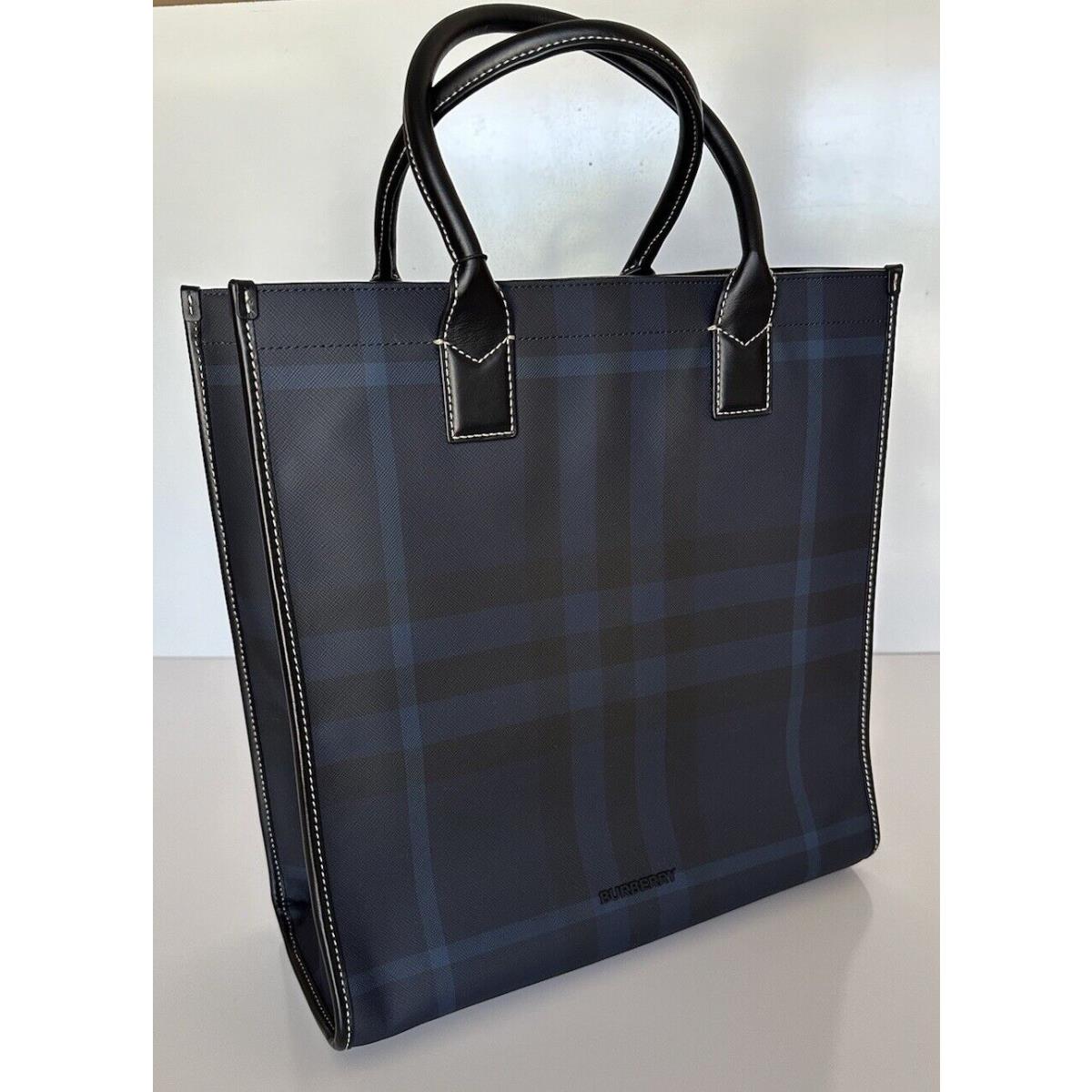 Burberry Denny Tote House Check Shoulder Bag Navy Blue 80594571 Italy